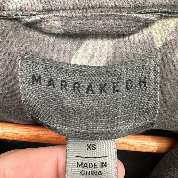 MARRAKECH Marni Asymmetrical Zip Suede Jacket in Antique Faded Floral // XS - Picture 6 of 11